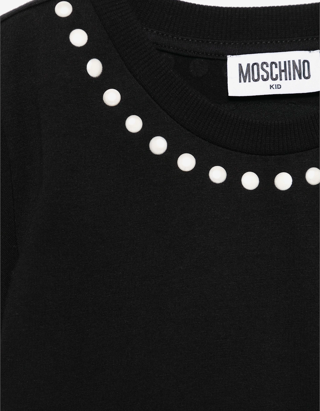 Girls Peace Pearls T-Shirt in Black