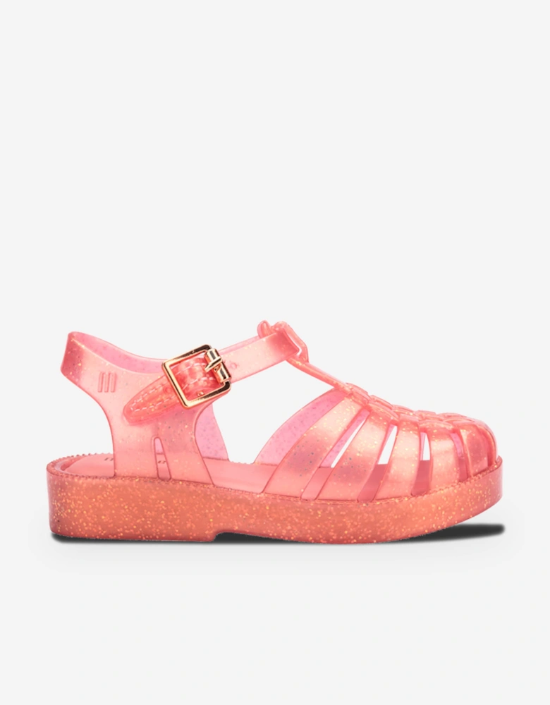 Girls Possession Shiny Sandals in Pink