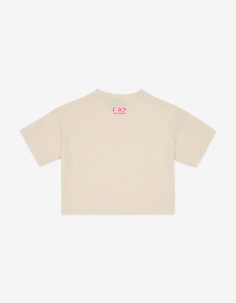 Girls Logo T-Shirt in Ivory