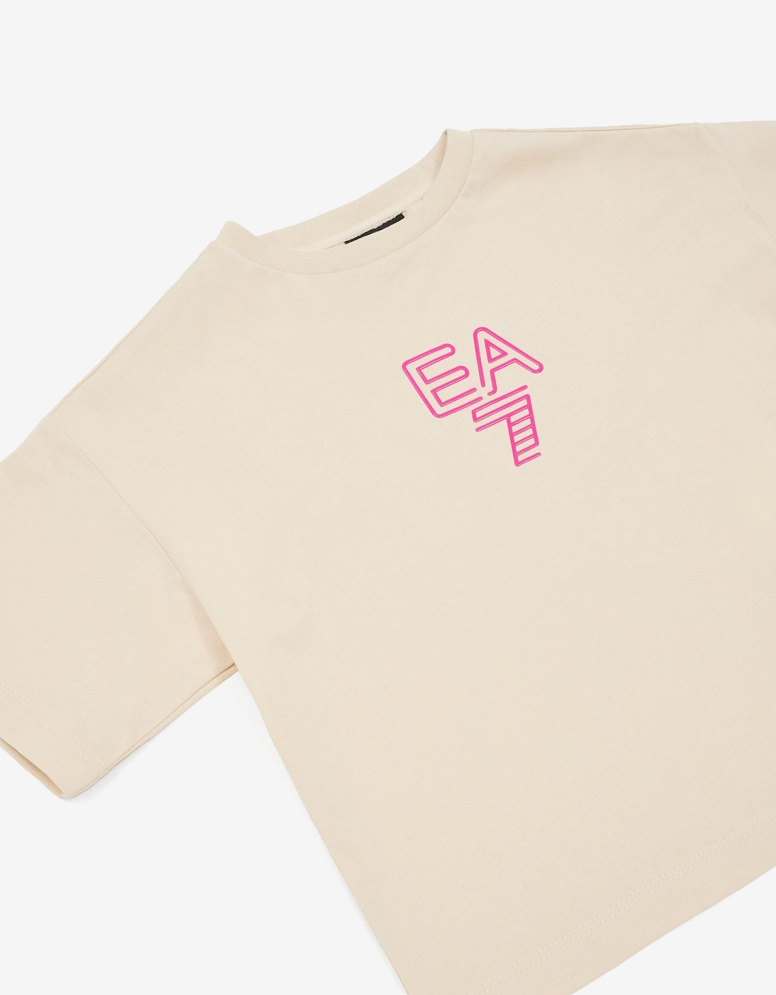 Girls Logo T-Shirt in Ivory