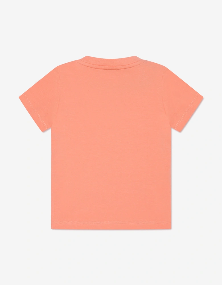 Enfant Baby Girls Logo T-Shirt in Peach