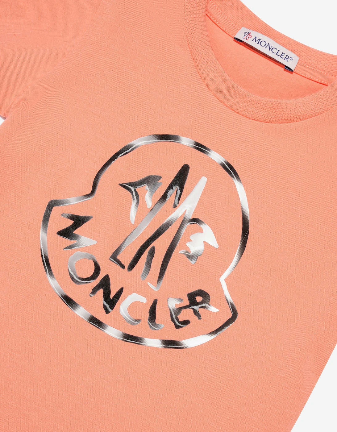 Enfant Baby Girls Logo T-Shirt in Peach