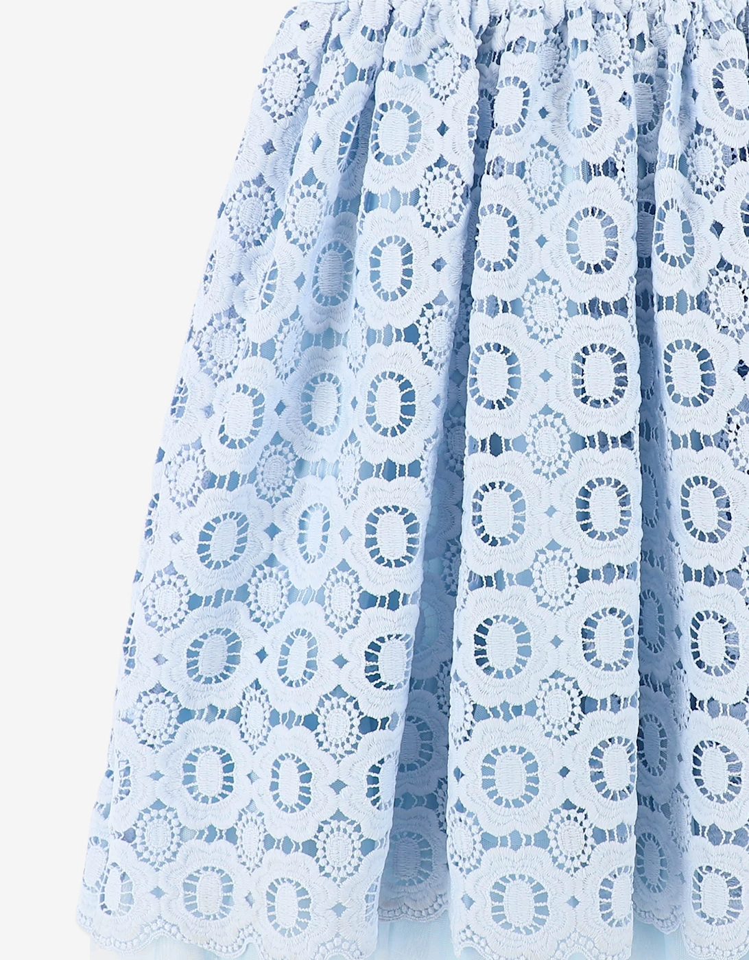 Angels Face Girls Corella Lace Dress in Blue