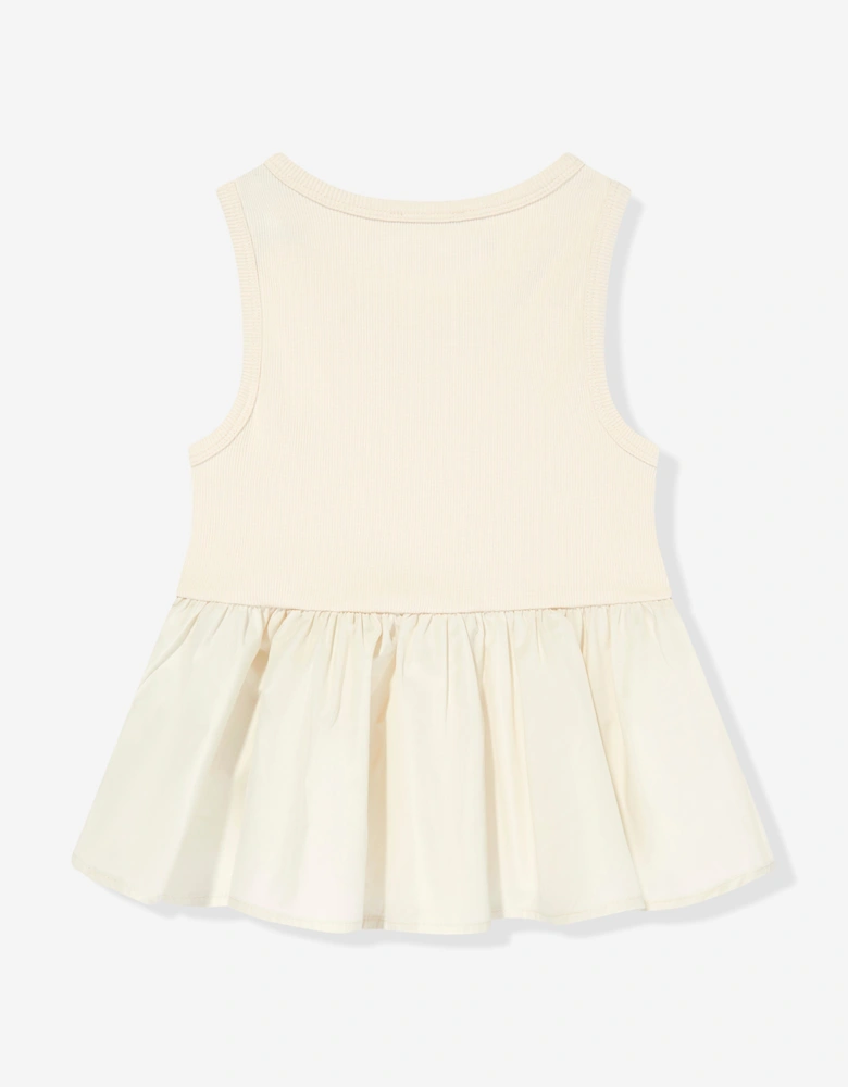 Enfant Girls Sleeveless Top in Ivory