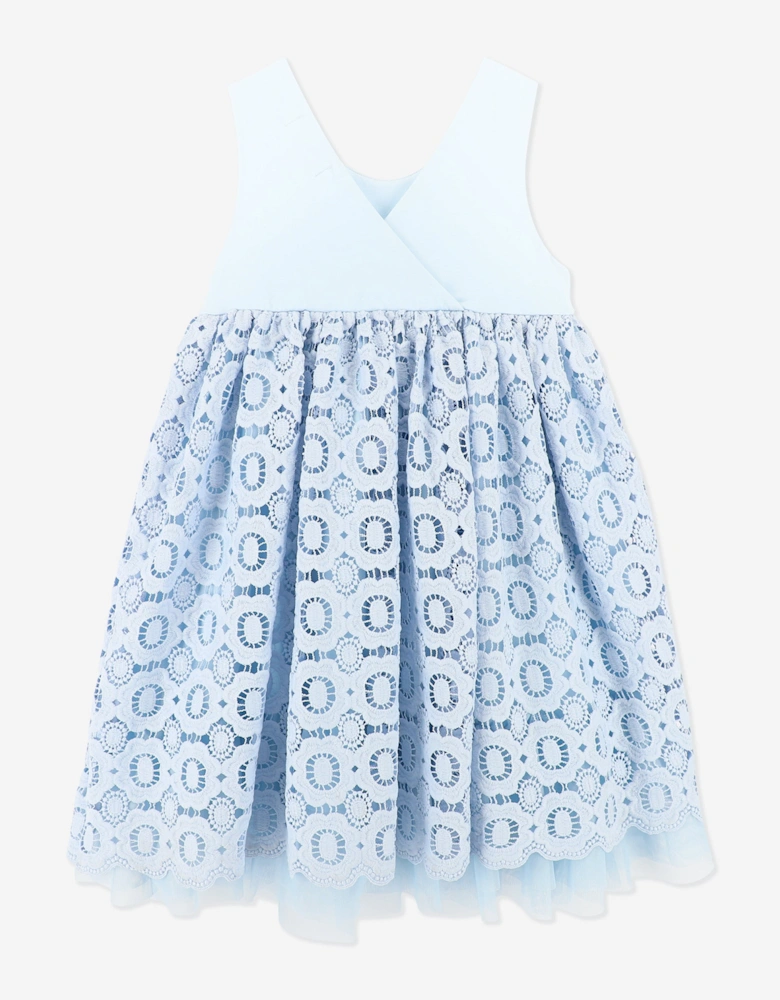 Angels Face Girls Corella Lace Dress in Blue