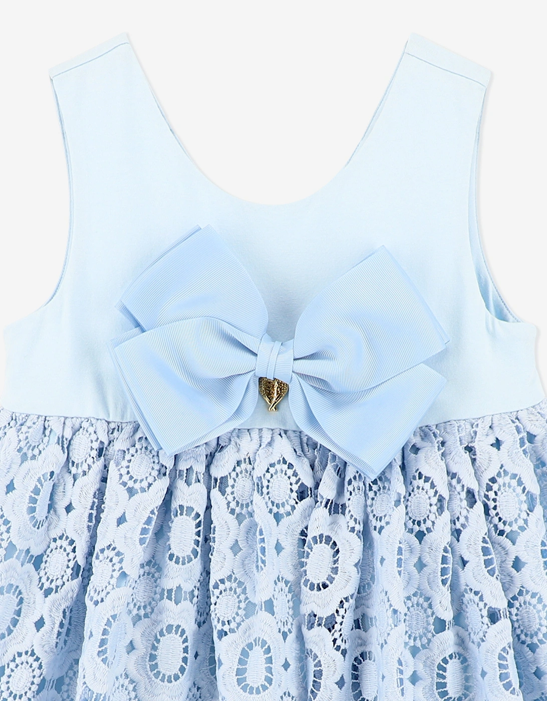Angels Face Girls Corella Lace Dress in Blue