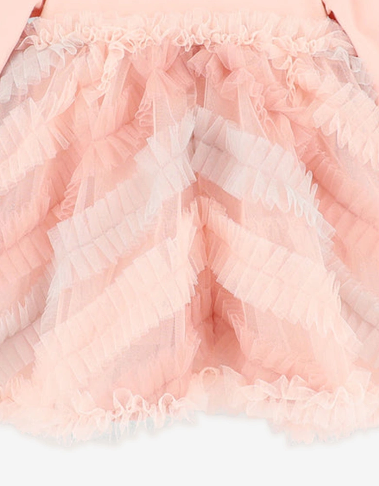 Angels Face Baby Girls Callula Pleat Detail Dress in Pink