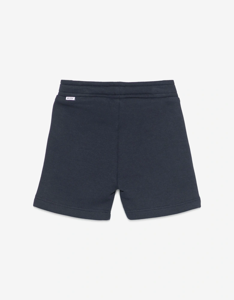 BOSS Baby Boys Logo Shorts in Navy