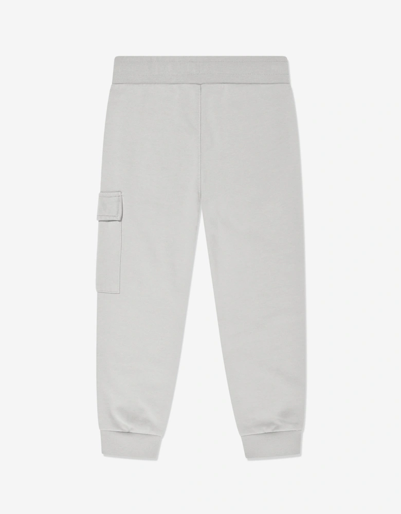 C.P. Company Boys Cargo Lens Joggers in Grey