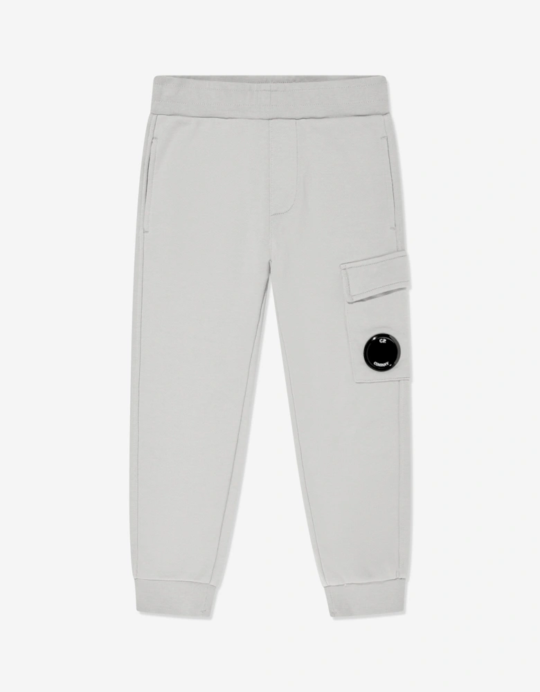 C.P. Company Boys Cargo Lens Joggers in Grey