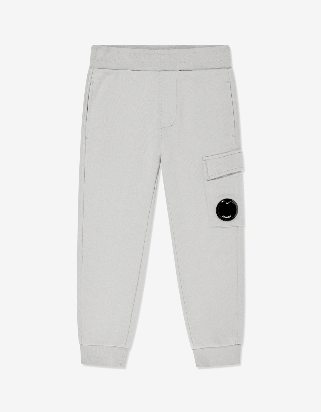 C.P. Company Boys Cargo Lens Joggers in Grey, 5 of 4