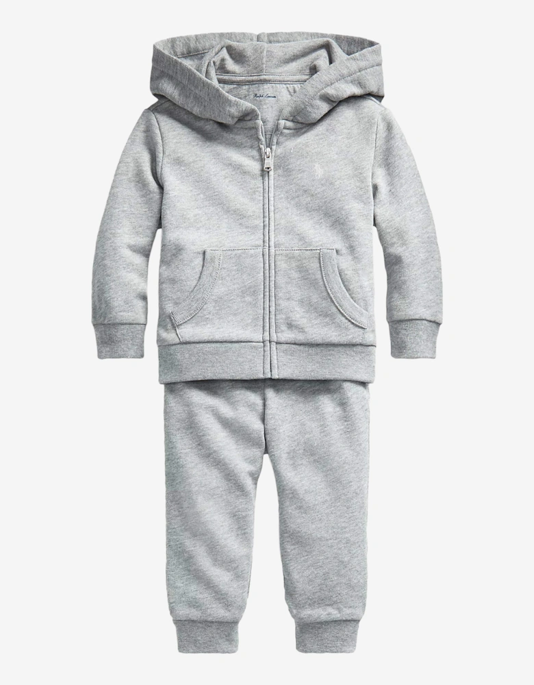 Baby Boys Logo Tracksuit in Grey