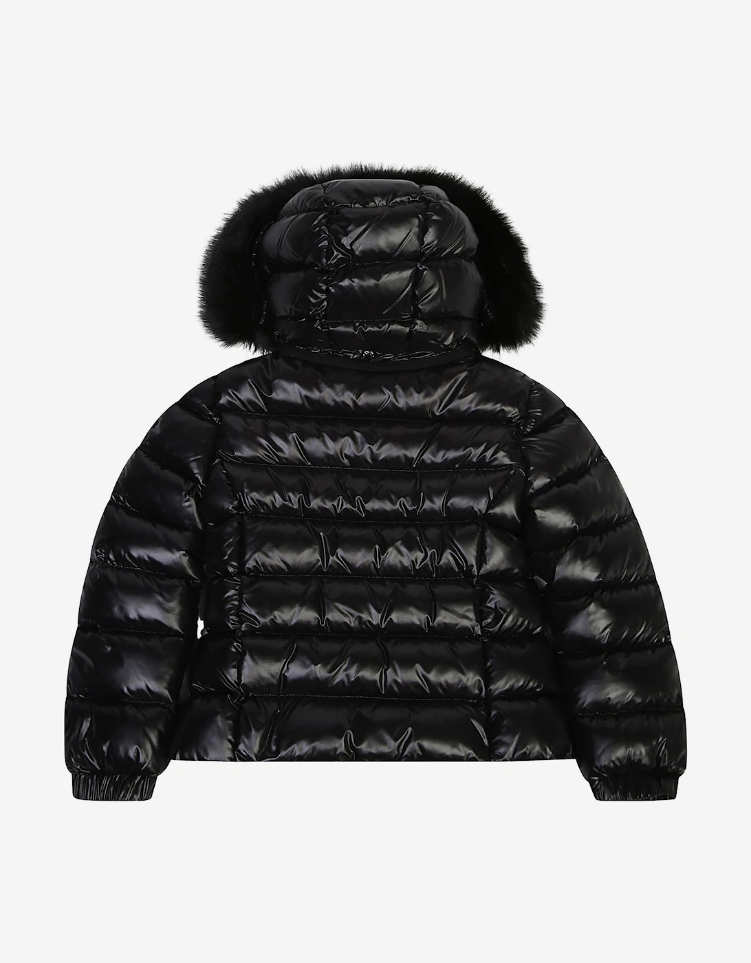 Enfant Girls Down Padded Badyf Jacket in Black