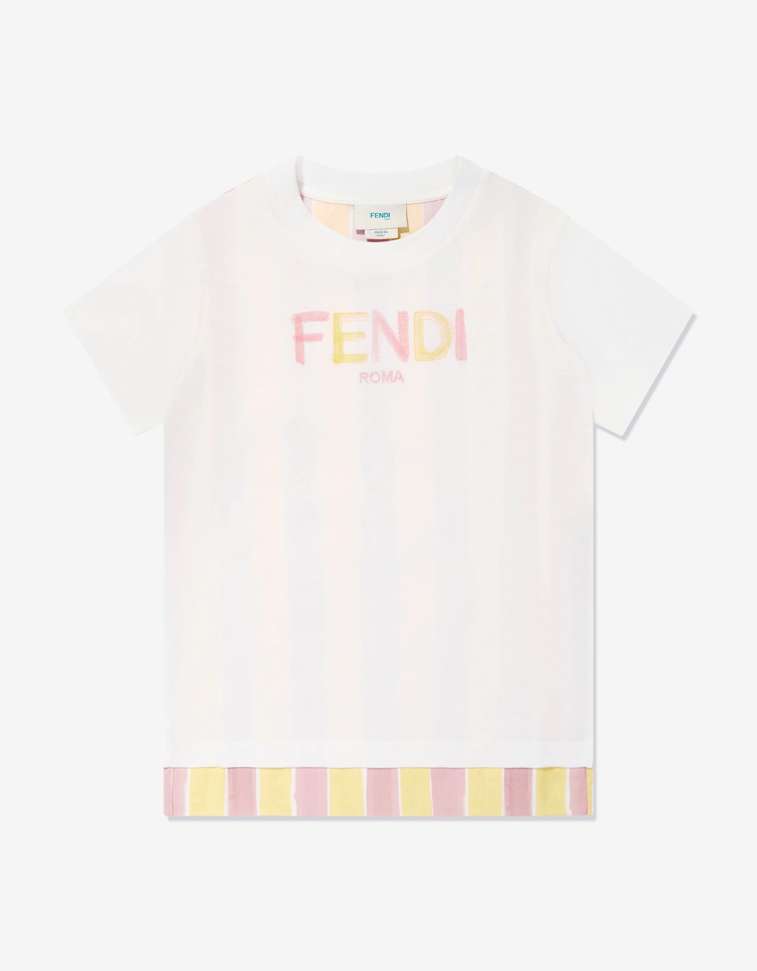 Kids Pequin Print T-Shirt in Yellow, 5 of 4
