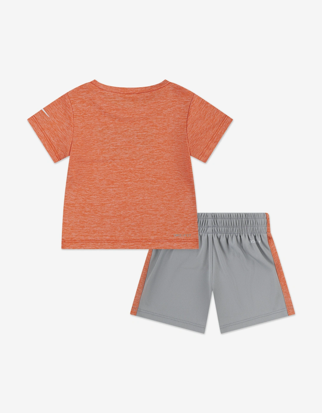 Boys Dropset T-Shirt and Shorts Set in Orange