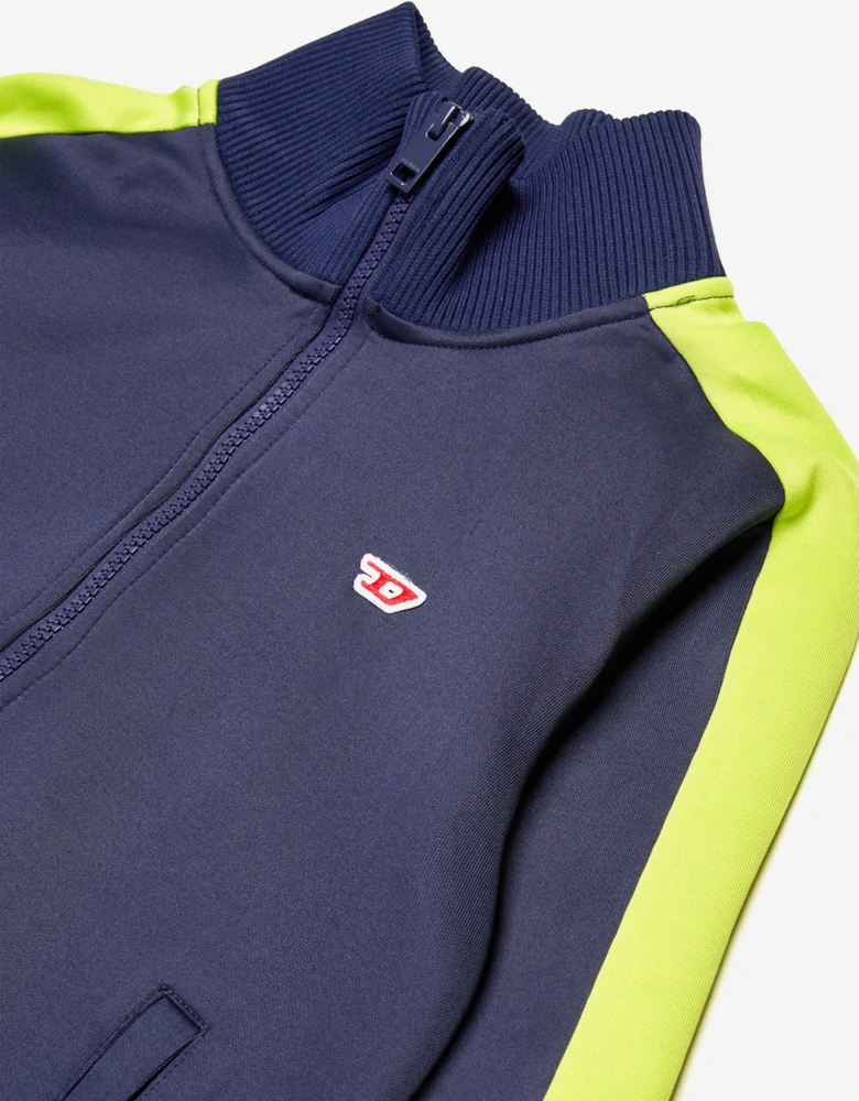 Boys Logo Track Jacket in Navy