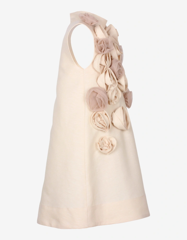 Girls Ring A Roses Dress in Beige
