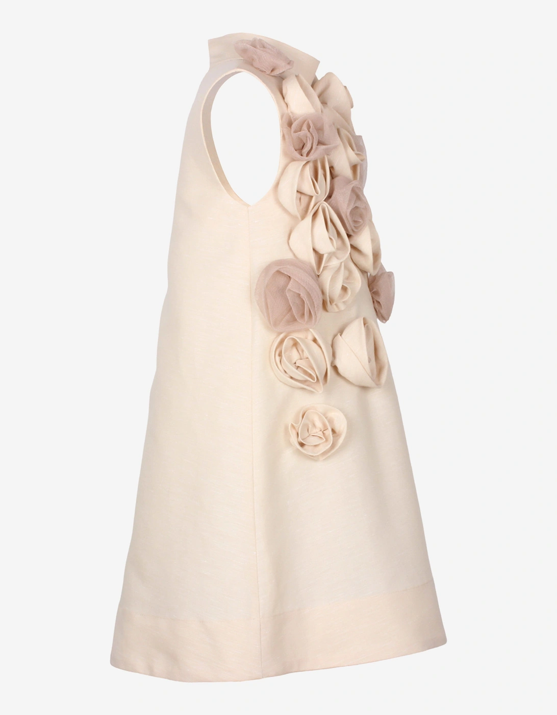 Girls Ring A Roses Dress in Beige
