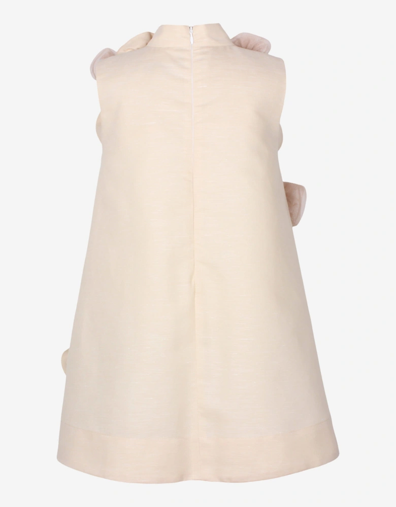 Girls Ring A Roses Dress in Beige