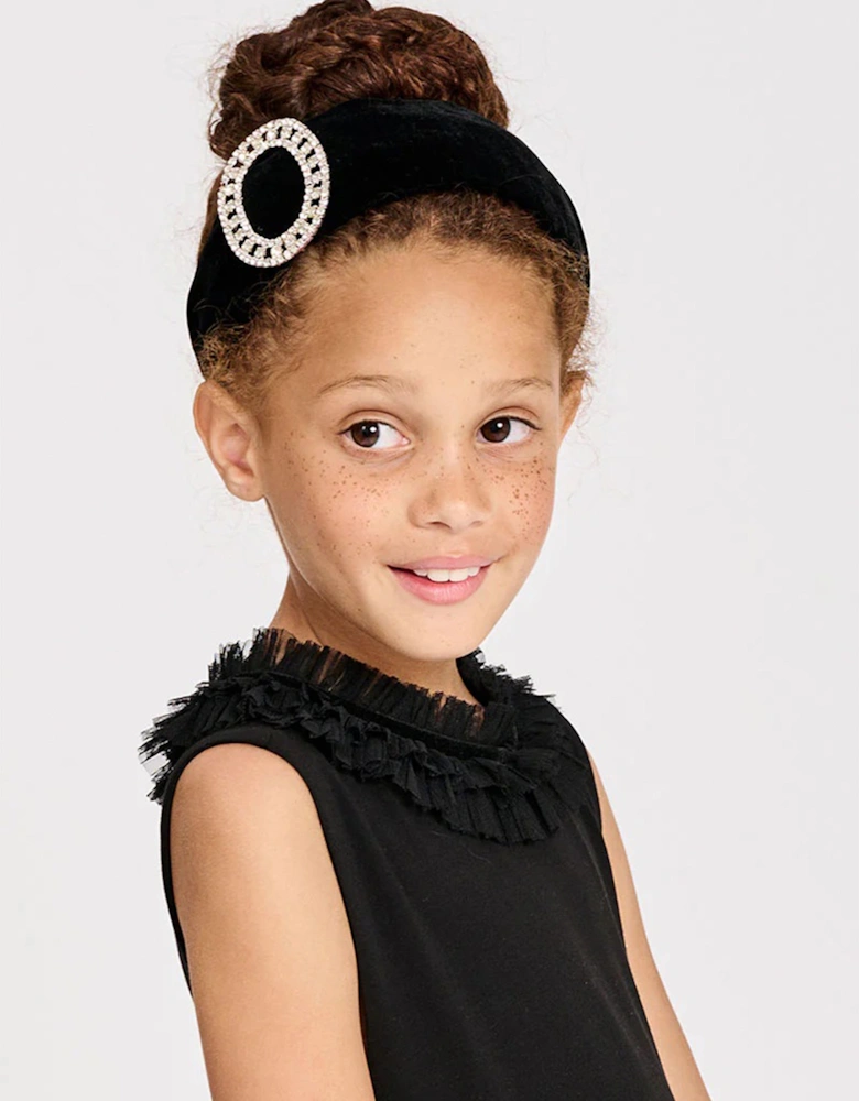 Angels Face Girls Gail Headband in Black