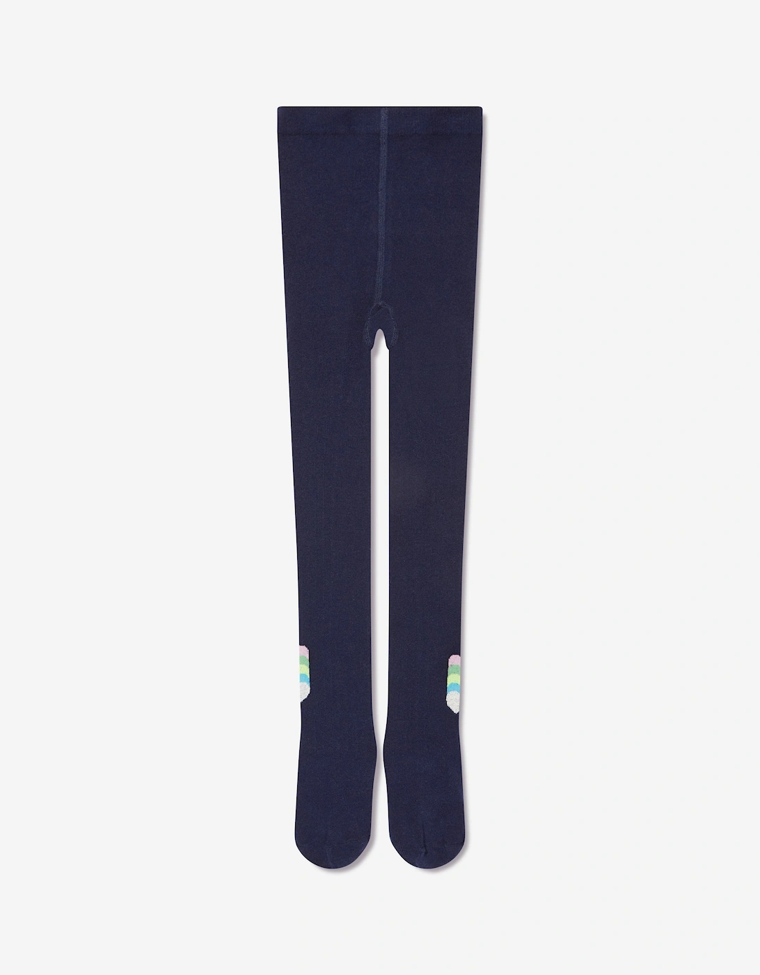 Billieblush Girls Jacquard Heart Tights in Navy, 5 of 4