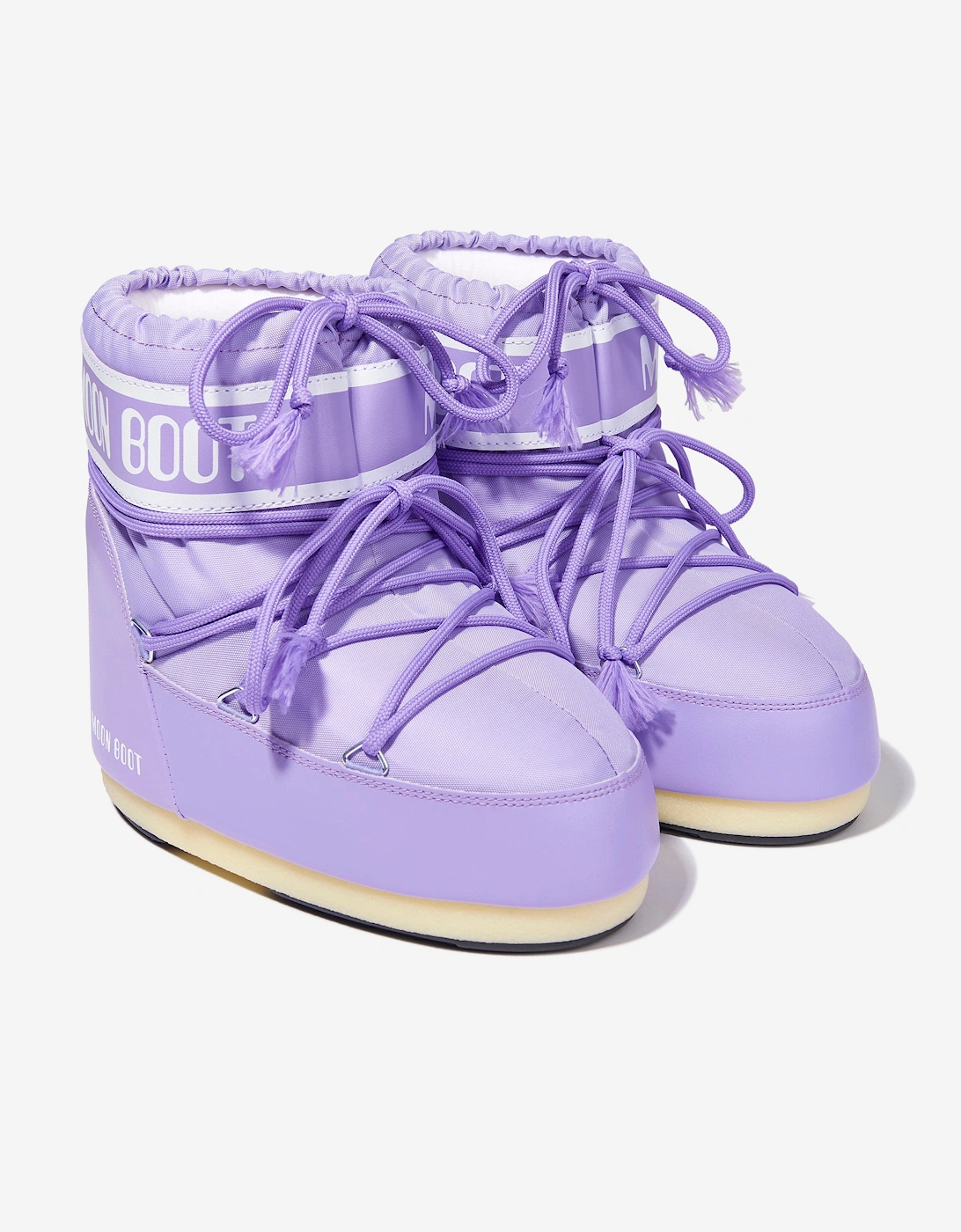 Moon Boot Kids Icon Low Nylon Snow Boots in Purple