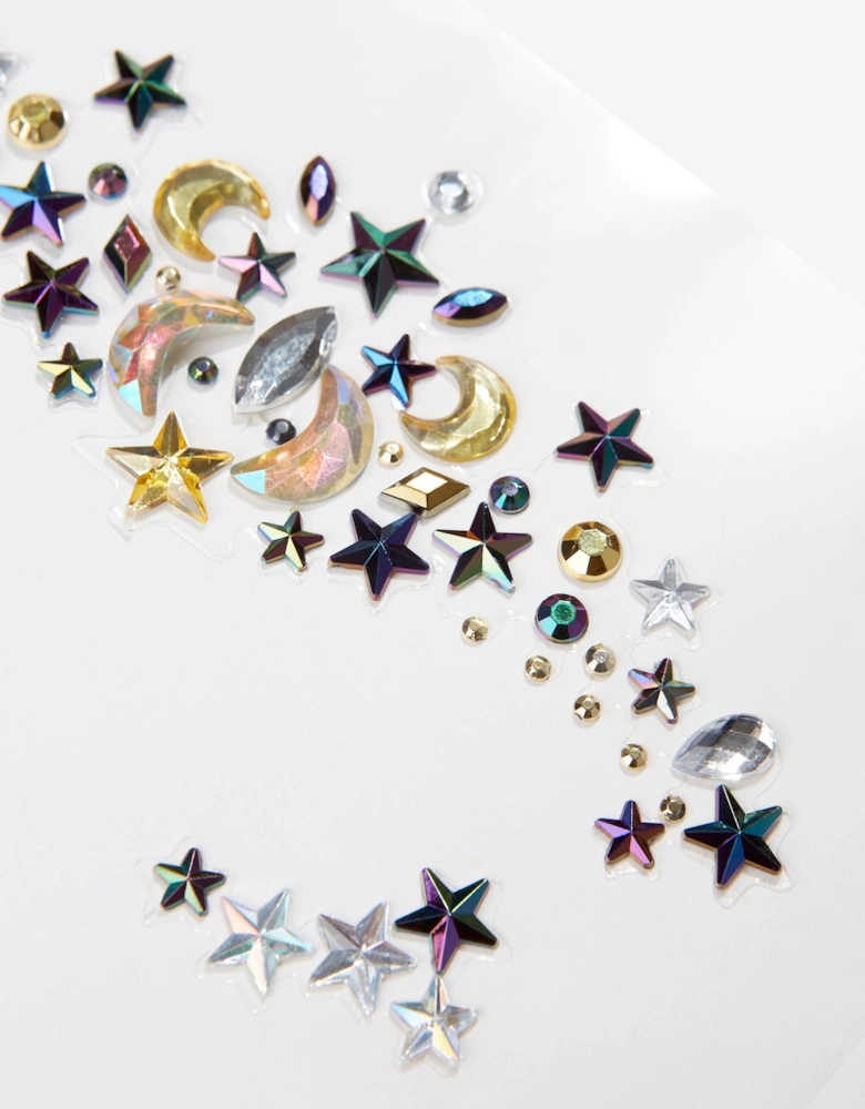 Girls Witch/Wizard Gem Makeup Stickers in Multicolour