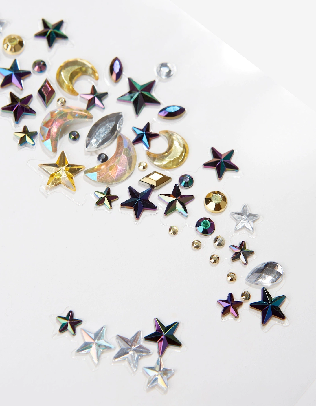 Girls Witch/Wizard Gem Makeup Stickers in Multicolour