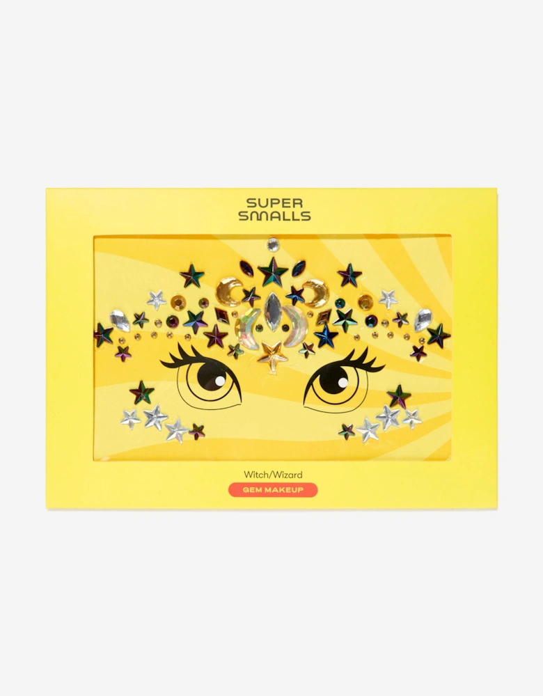 Girls Witch/Wizard Gem Makeup Stickers in Multicolour