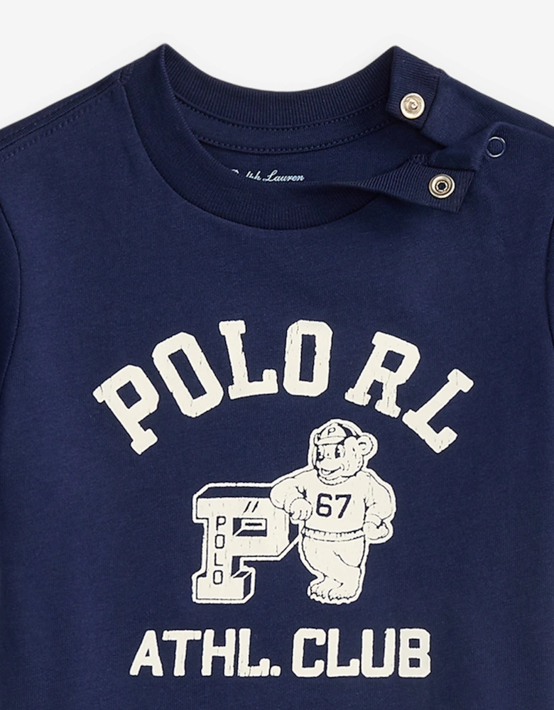 Baby Boys Athletic Club T-Shirt in Navy