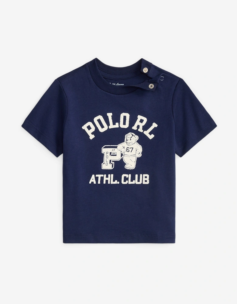 Baby Boys Athletic Club T-Shirt in Navy