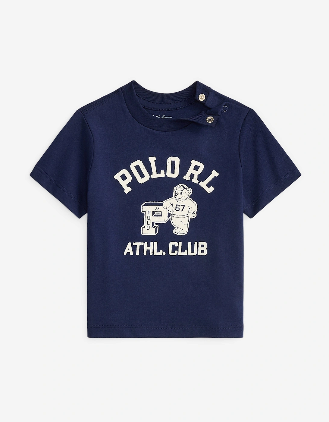 Baby Boys Athletic Club T-Shirt in Navy, 6 of 5