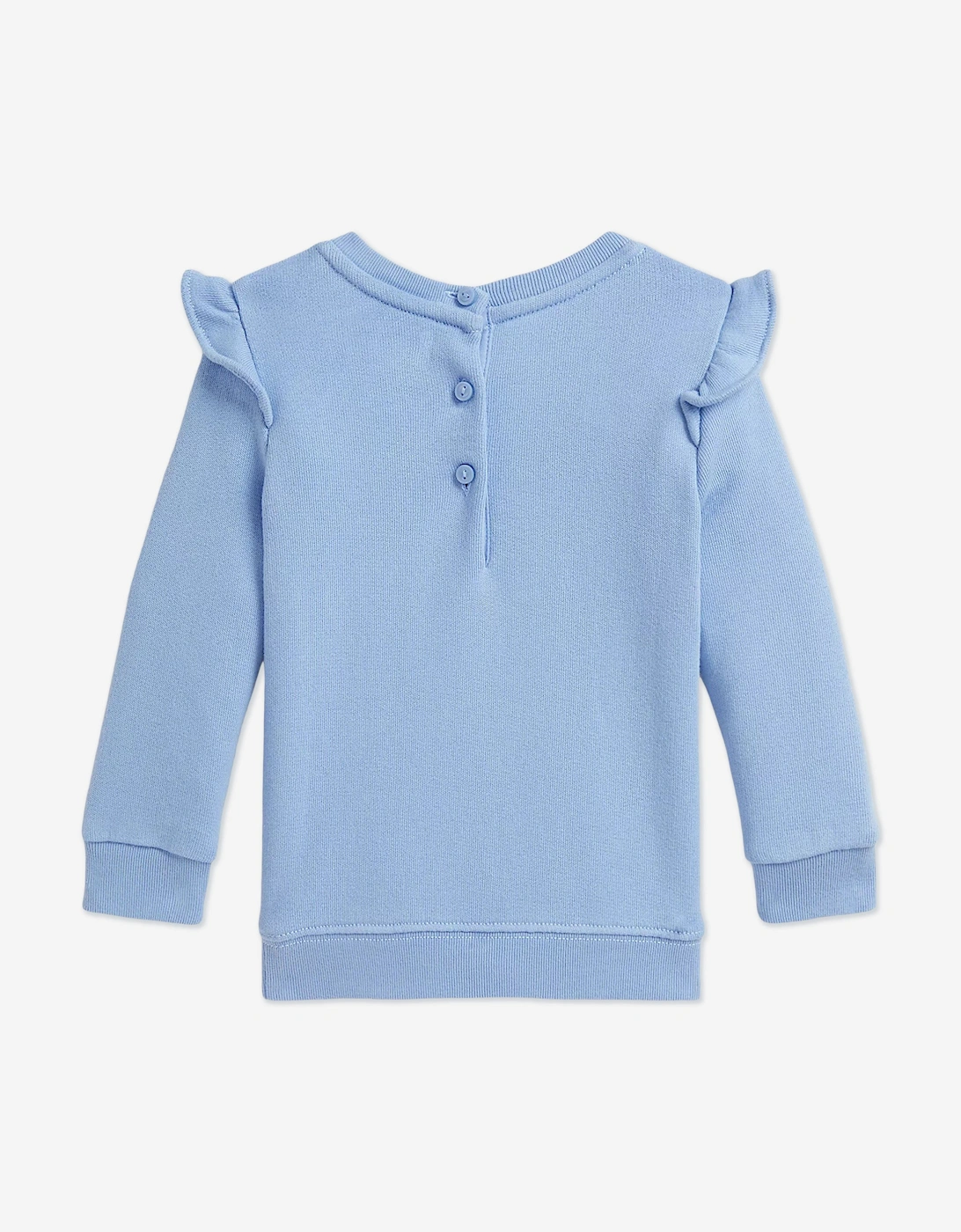 Baby Girls Polo Bear Sweatshirt in Blue