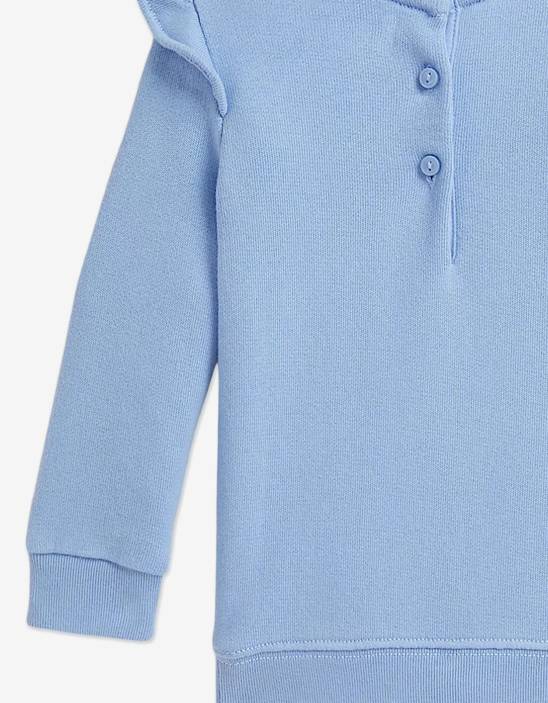 Baby Girls Polo Bear Sweatshirt in Blue