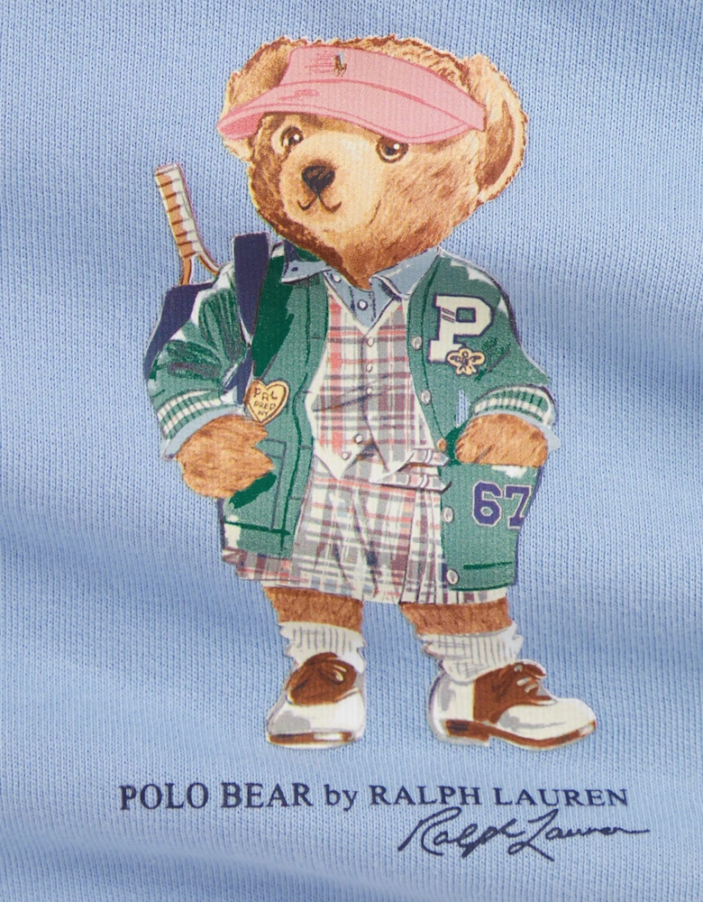 Baby Girls Polo Bear Sweatshirt in Blue