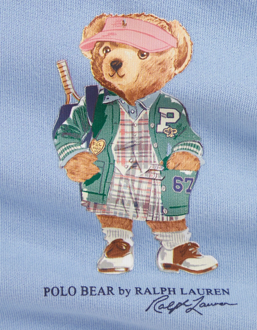 Baby Girls Polo Bear Sweatshirt in Blue