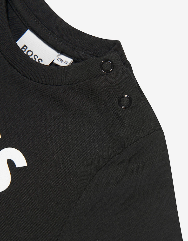 BOSS Baby Boys Logo T-Shirt in Black