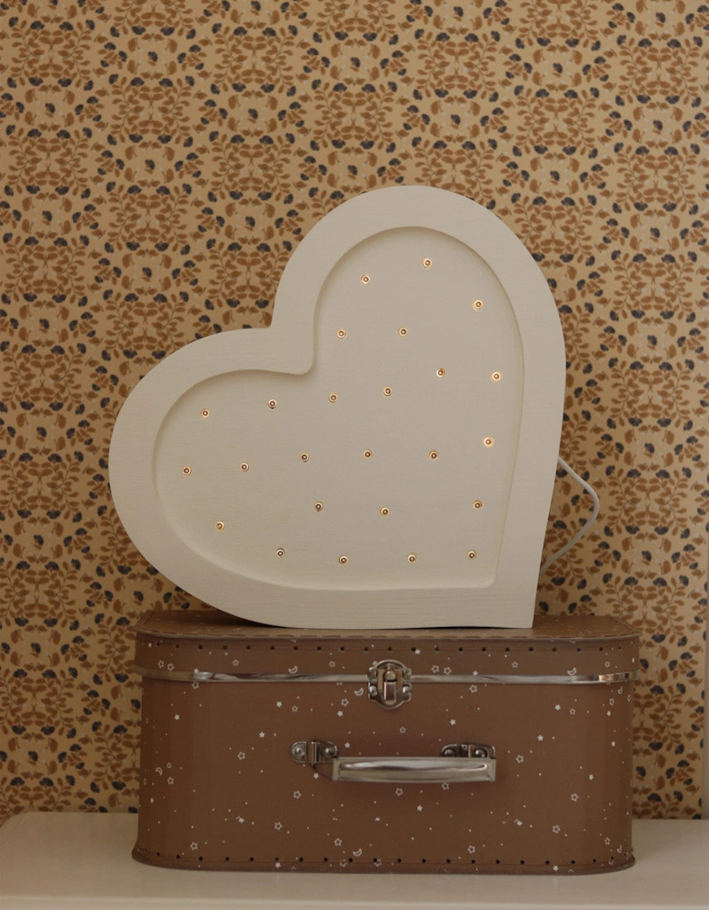 Heart Lamp in White (28x28x5.5 cm)