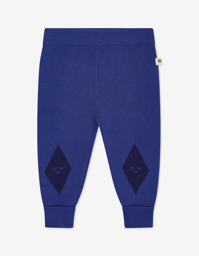 Boys Fern Cabin Knit Joggers in Blue