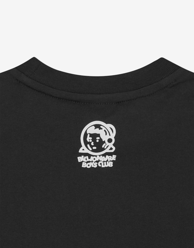 Boys Tree Camo Arch Logo T-Shirt in Black