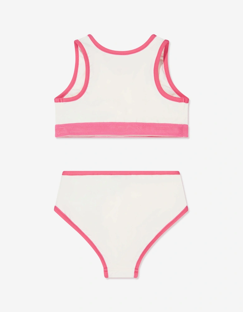 Enfant Girls Logo Bikini in White