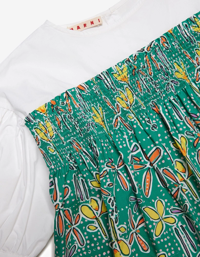 Grils Carioca Print Shirt in Green