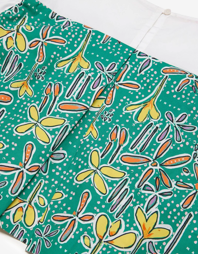 Grils Carioca Print Shirt in Green