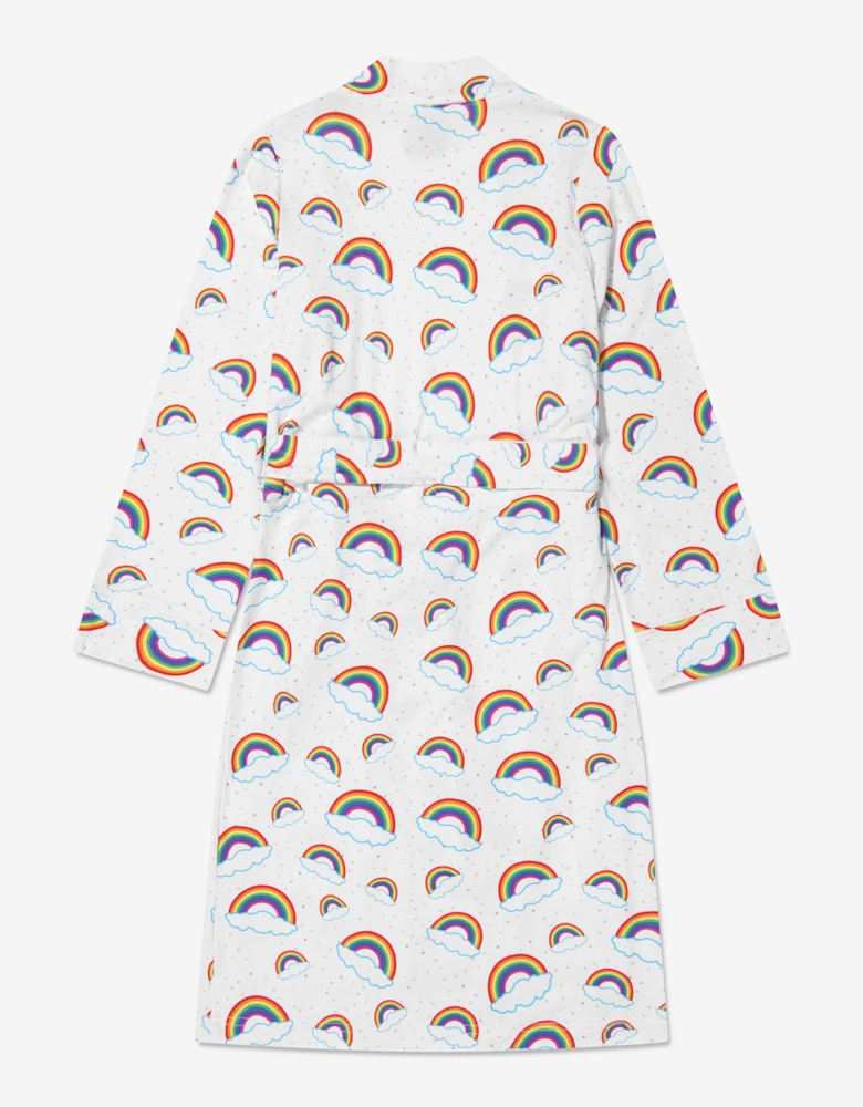 Girls Rainbow Bathrobe in Multicolour