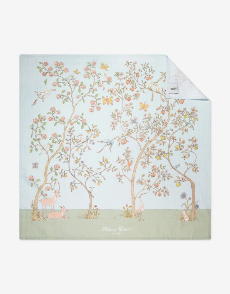 Baby Boys In Bloom Swaddle in Blue (100cm)