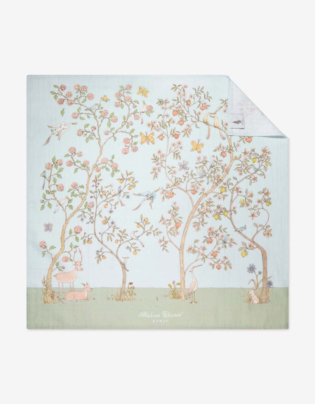 Baby Boys In Bloom Swaddle in Blue (100cm), 8 of 7