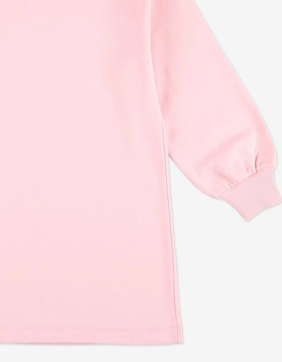 Girls Teddy Logo Sweater Dress in Pink
