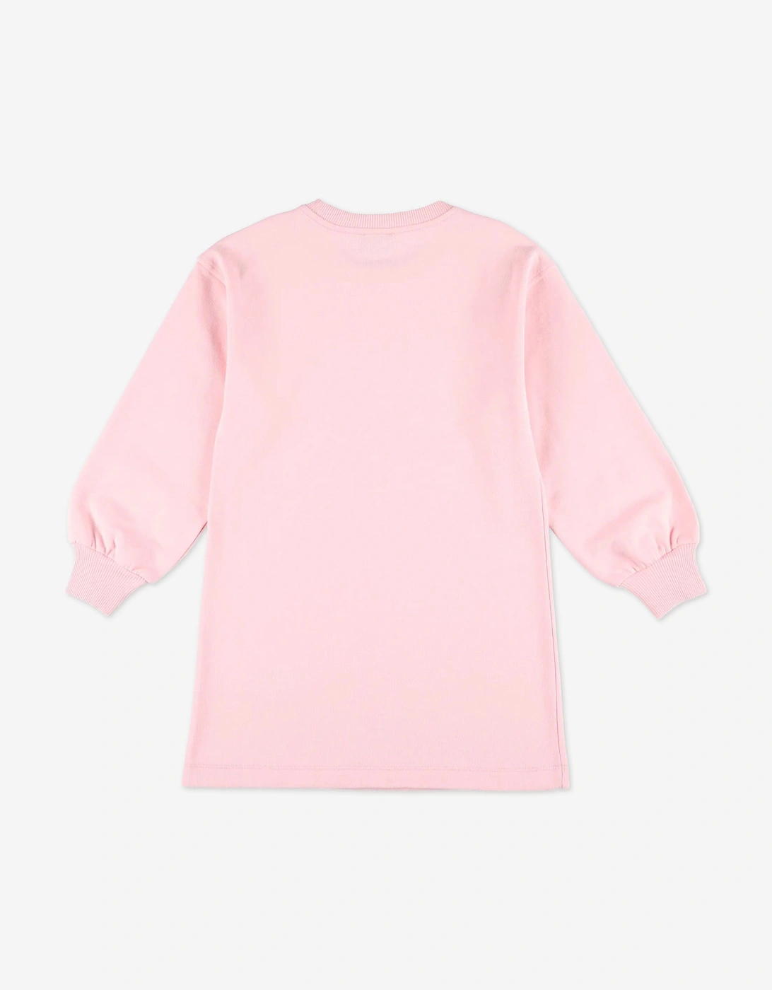 Girls Teddy Logo Sweater Dress in Pink