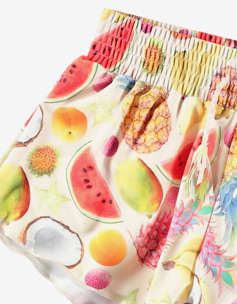 Girls Nicci Magical Fruits Swim Shorts in Multicolour (UPF50+)