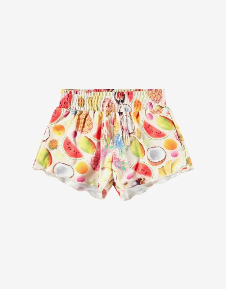 Girls Nicci Magical Fruits Swim Shorts in Multicolour (UPF50+)